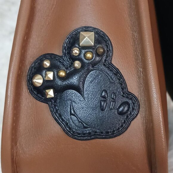 Coach Disney Limited Mickey Mouse Brown Multicolor Shoulder Bag F59373 - Picture 9 of 16